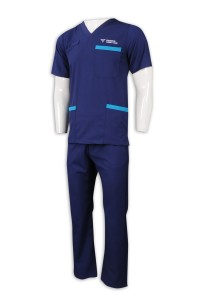 NU056 custom-made clinic uniform suit male supervisor medical care staff uniform 65% polyester 35% cotton clinic uniform garment factory   hospital cleaner uniform
